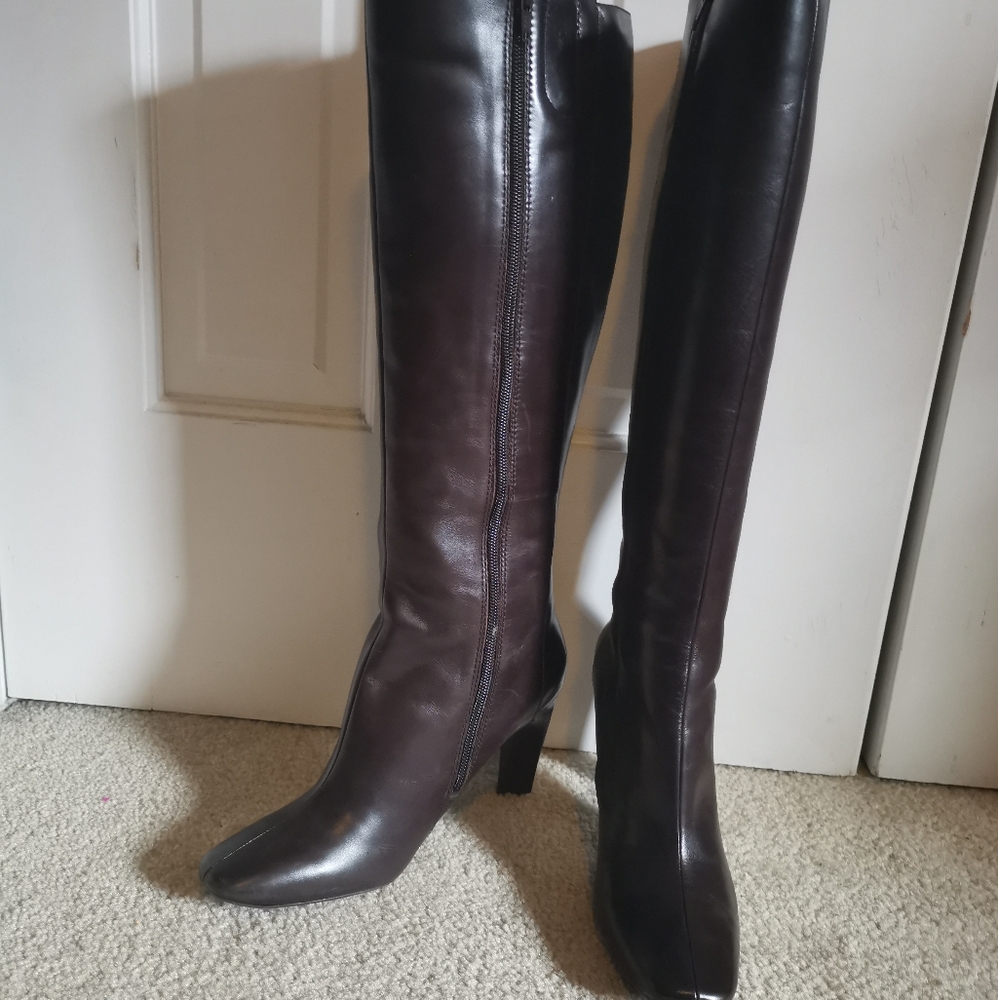 Ninewest leather knee boots